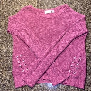 Long sleeve knitted sweater